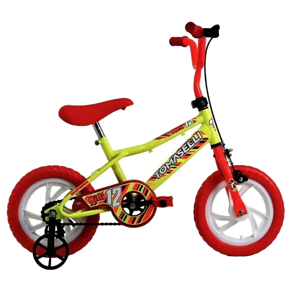 BICI.TOMASELLI MACIZA R12 NARANJA