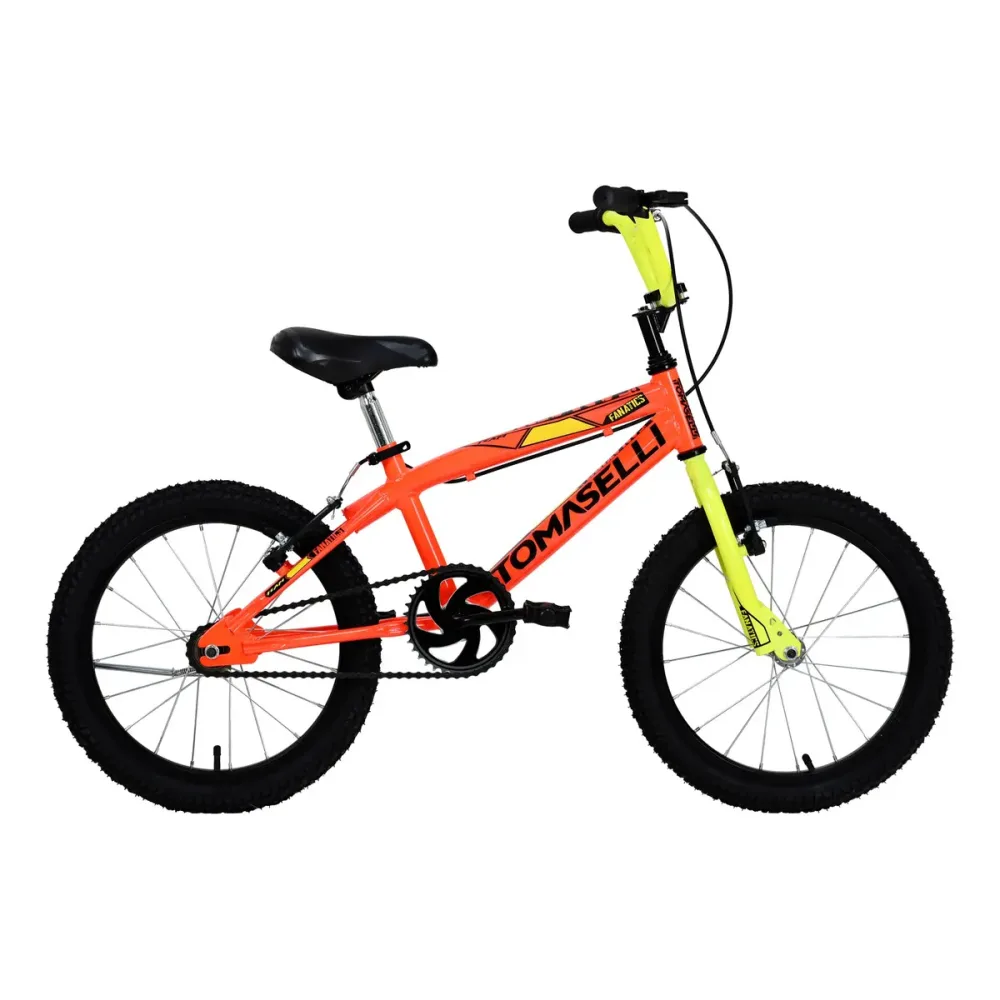 BICI.TOMASELLI FANATICS R16 NARANJA/AMARILLO
