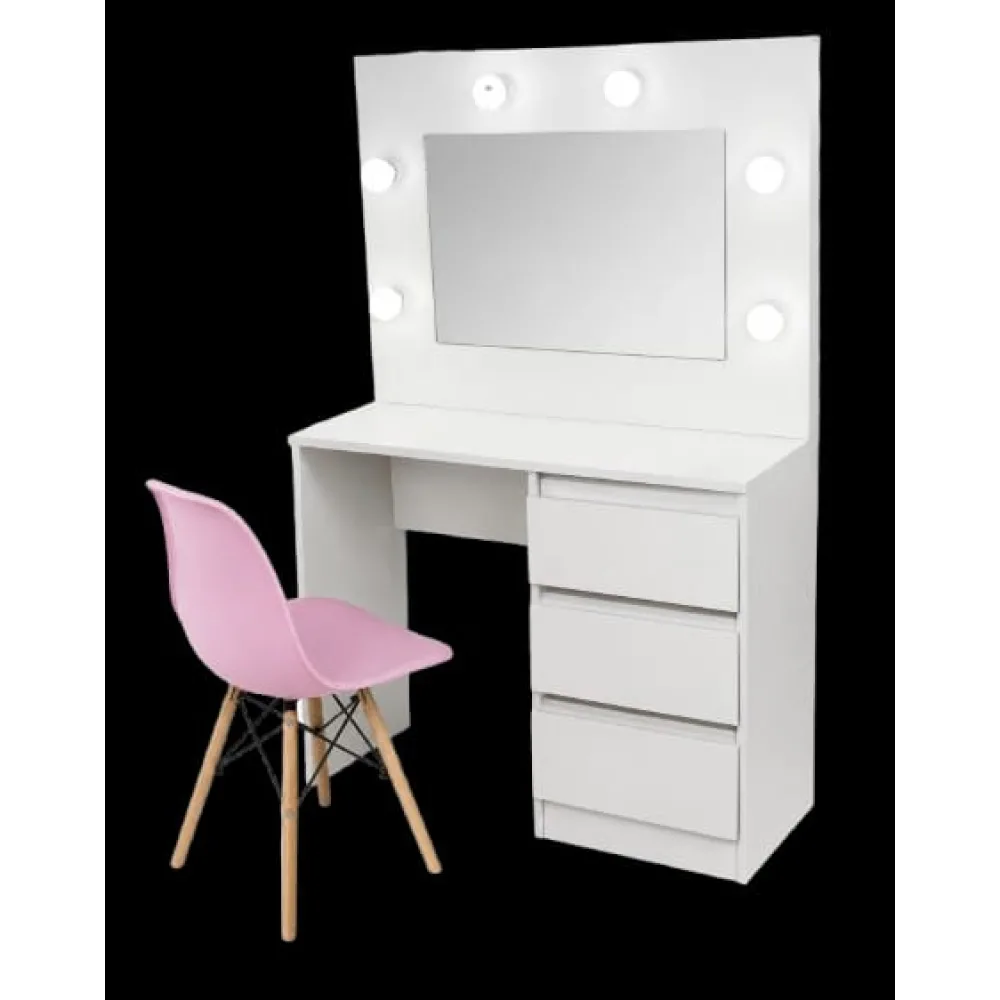 ESCRITORIO LITORAL MAQUILLADOR CON LUCES (142x90x45cm)