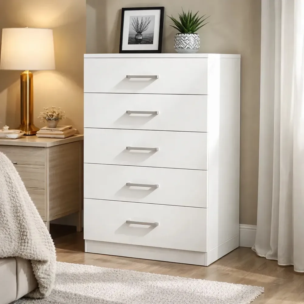 COMODA CHIFONIER MAXIMO FAMILY 5CAJ BLANCO