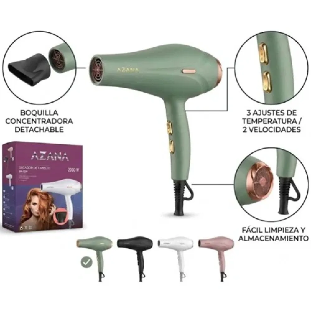 SECADOR DE CABELLO AZANA NV-7220 2000W