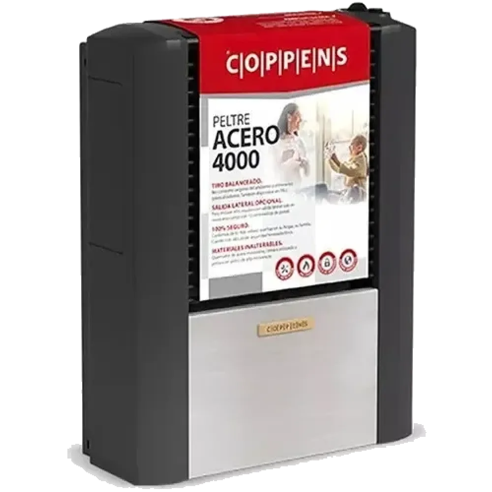 CALEFACTOR COPPENS PELTRE ACERO 4000 KCAL TB IZQ GN