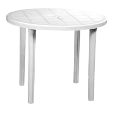 MESA PLASTICA VOSS2000 ANTILLAS REDONDA BLANCA 90CM