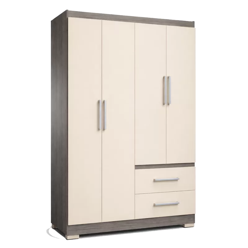 ROPERO MAXIMO 4TAS GOLDEN/OREGON (1805x1235x470)mm