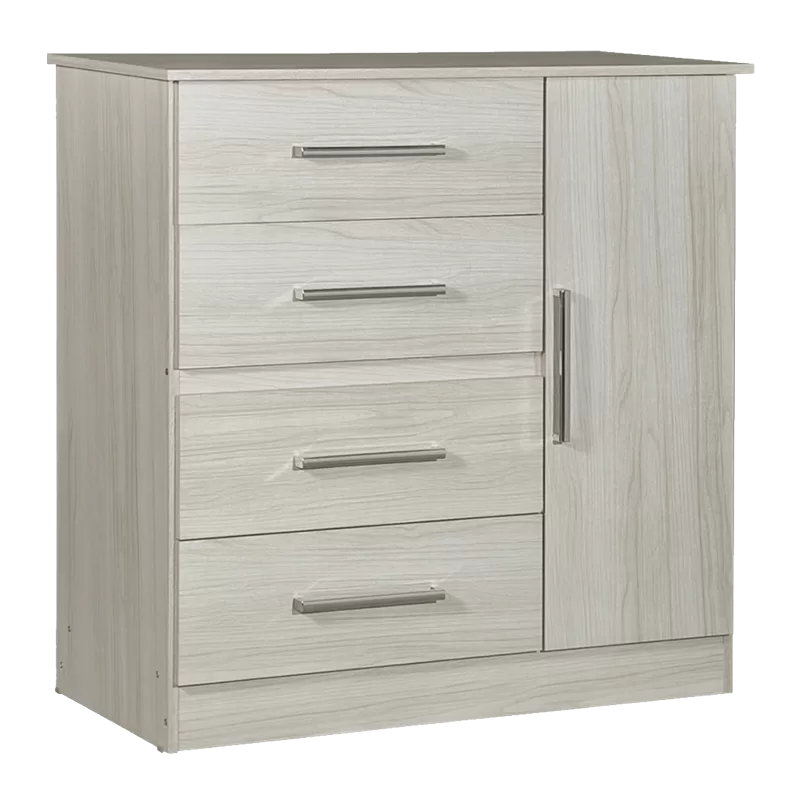 COMODA MAXIMO 1 PTA 4 CAJ.MARFIL (1140x1000x485)mm