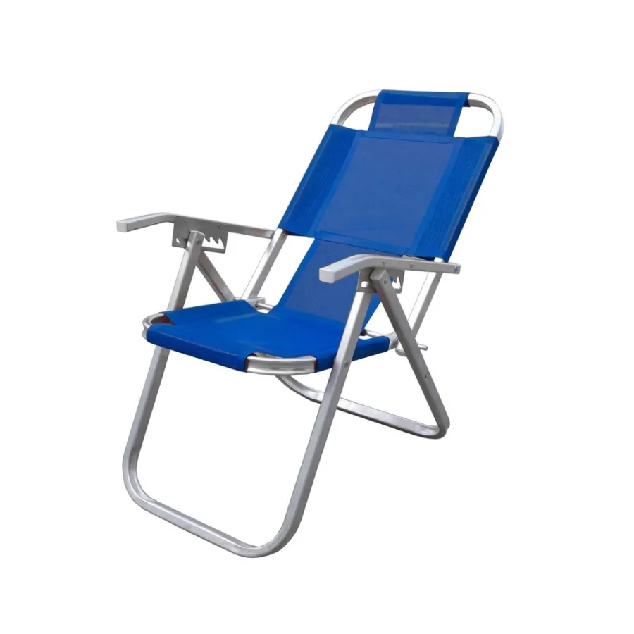 REPOSERA BTF CAD0666 DE ALUMINIO GRAND IPANEMA 5 POSICIONES AZUL