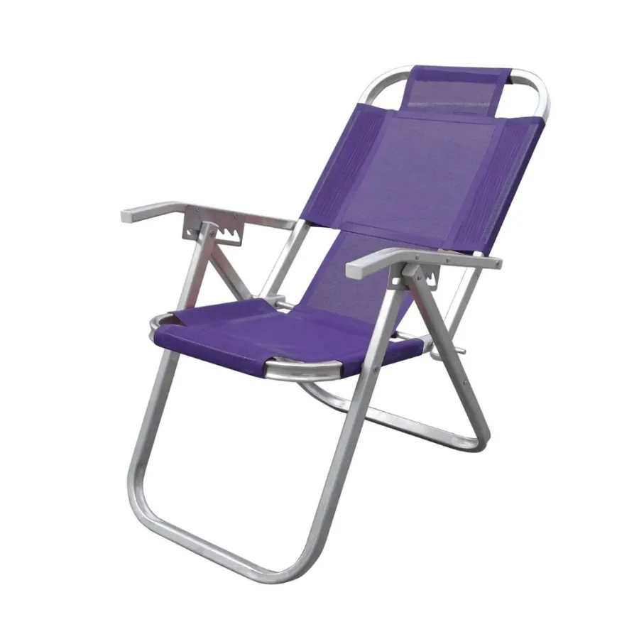 REPOSERA BTF CAD0668 DE ALUMINIO GRAND IPANEMA 5 POSICIONES VIOLETA