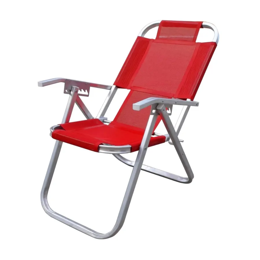 REPOSERA BTF CAD0670 DE ALUMINIO GRAND IPANEMA 5 POSICIONES ROJO