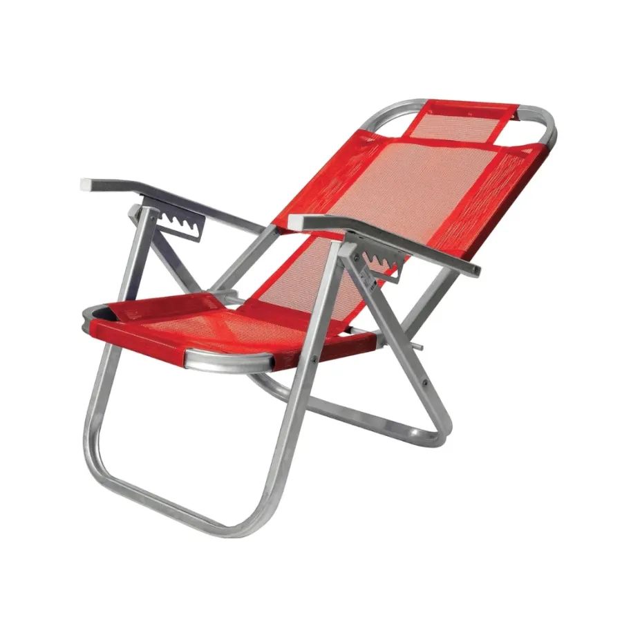 REPOSERA BTF CAD0686 DE ALUMINIO IPANEMA 5 POSICIONES ROJO
