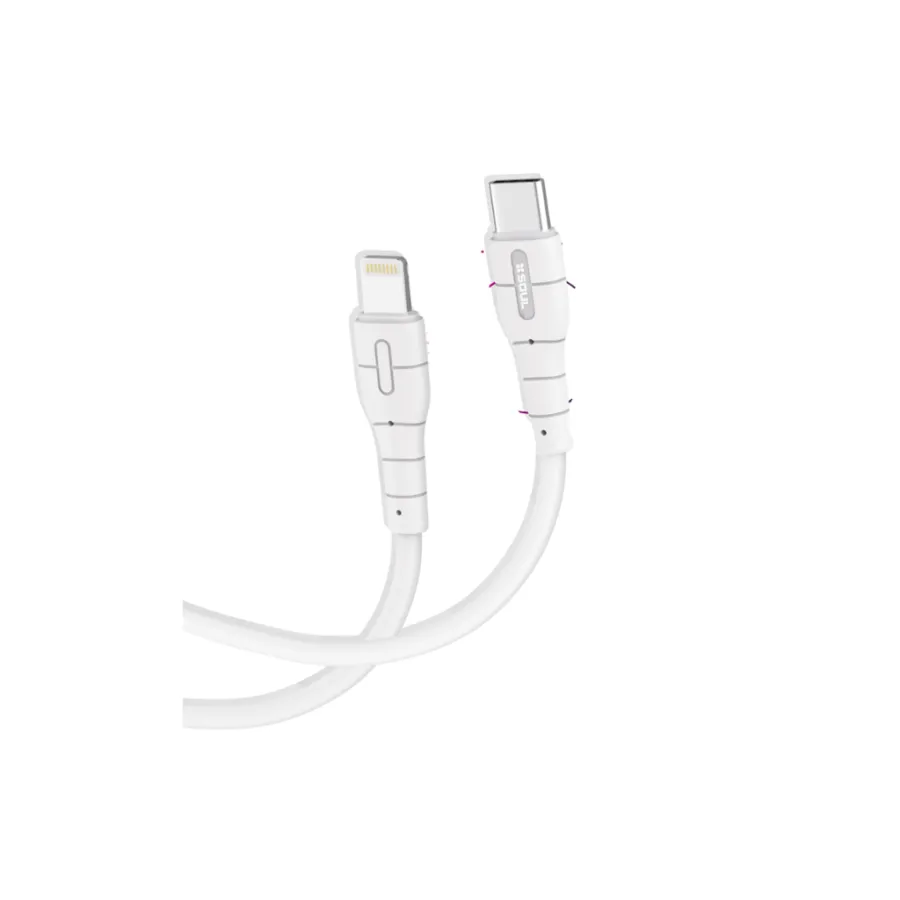 CABLE DE DATOS SOUL CLASSIC USB-PD27TL TIPO C A LIGHTNING 27W