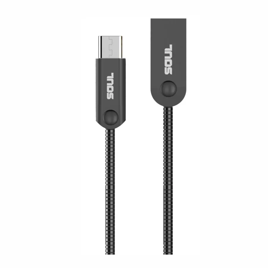 CABLE DE DATOS SOUL IRON FLEX TYPE-C NEGRO
