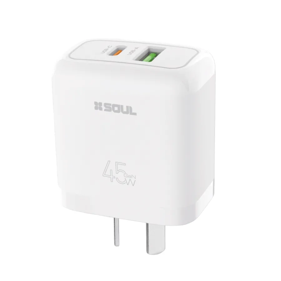 CARGADOR SOUL CVQ-USBPD45W 45W GaN SIN CABLE