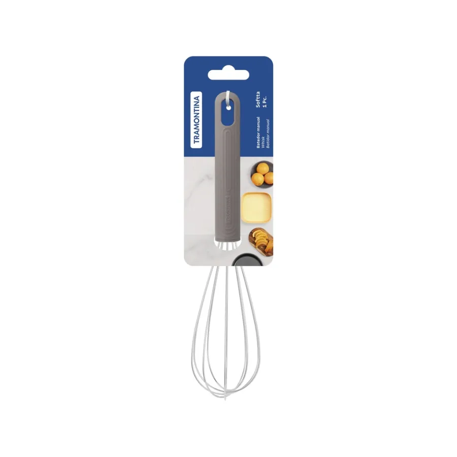 BATIDOR MANUAL TRAMONTINA 25859/160 SOFTTA GRIS 27CM