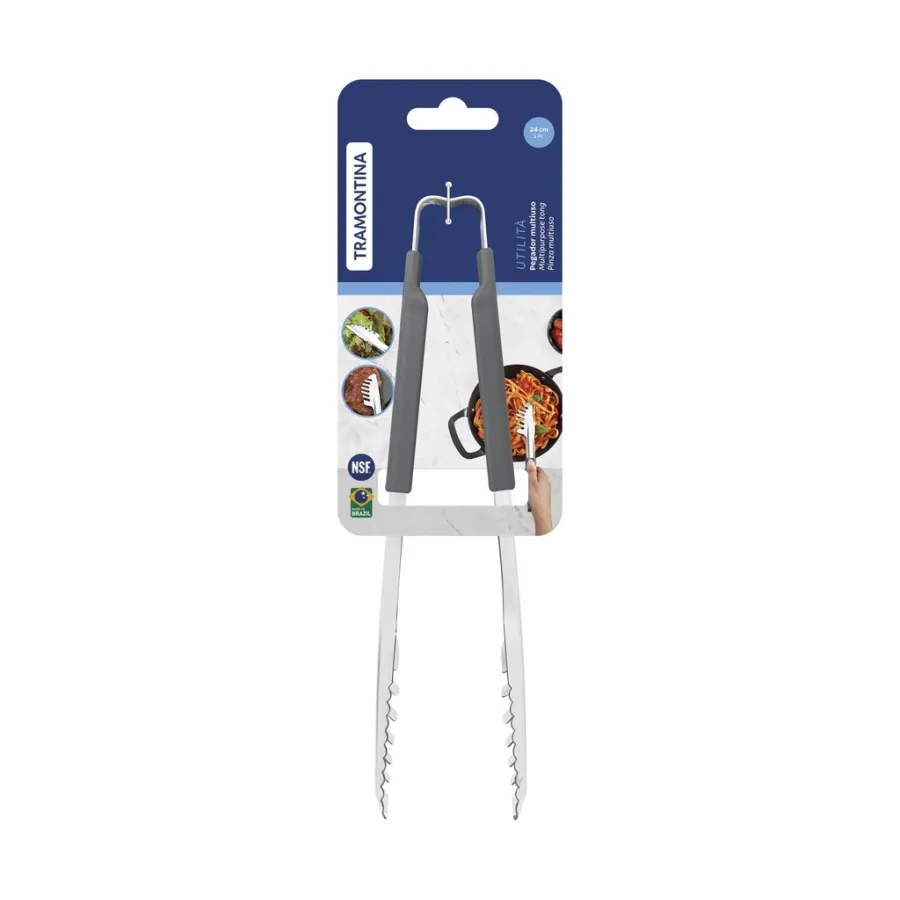PINZA TRAMONTINA 25074/160 UTILITA 24CM GRIS